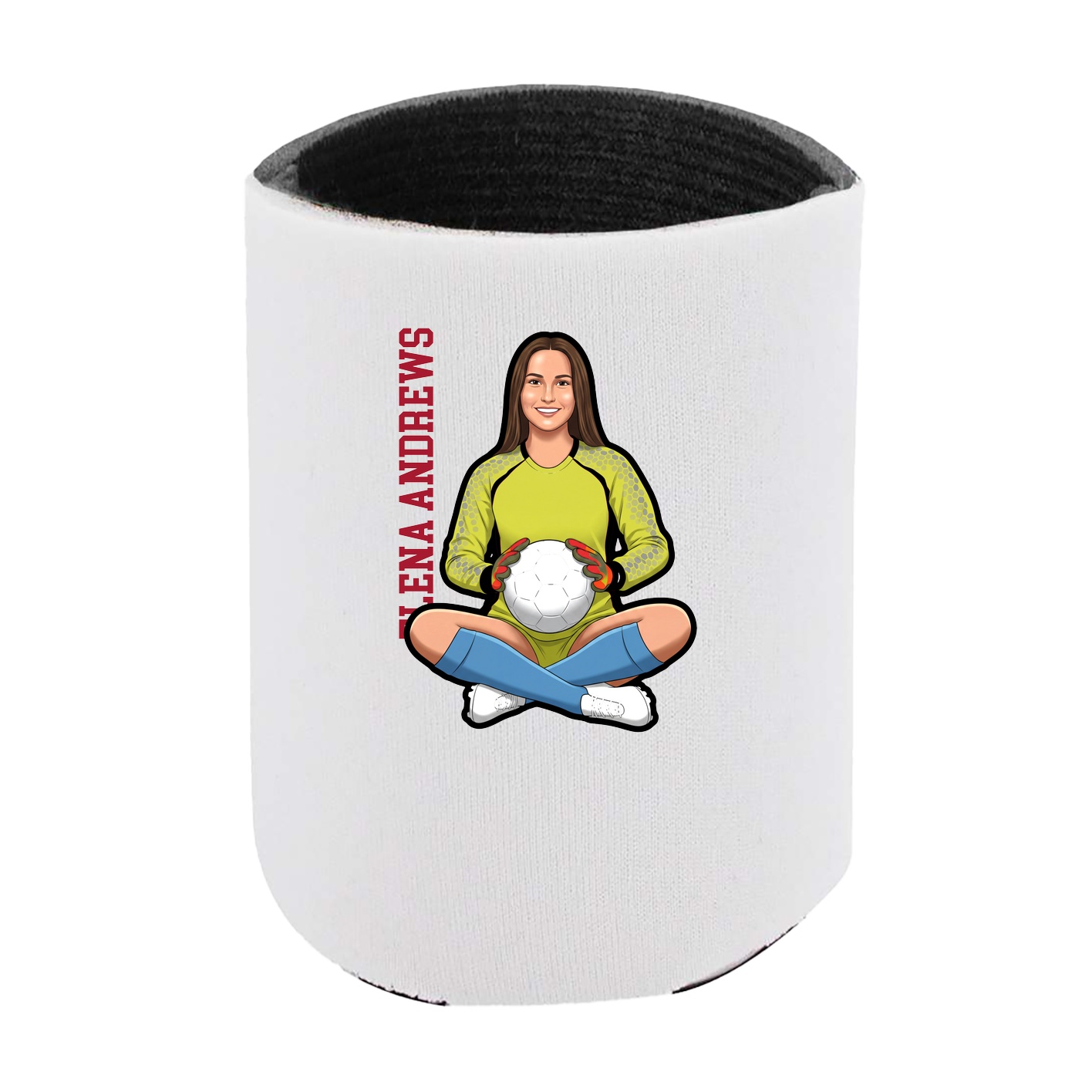 Can Holder — Name Vertical in White