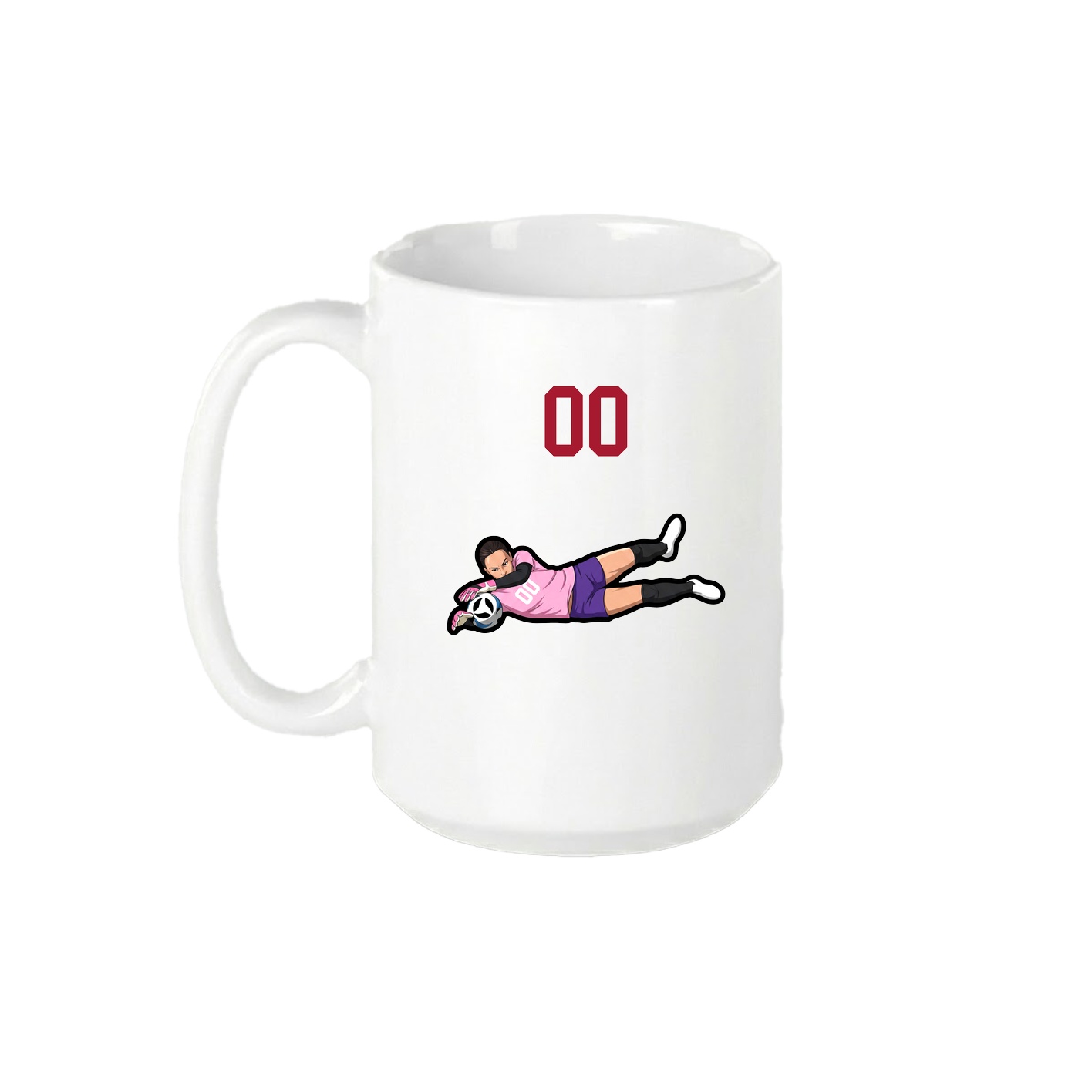15oz Coffee Mug — Number Top in White