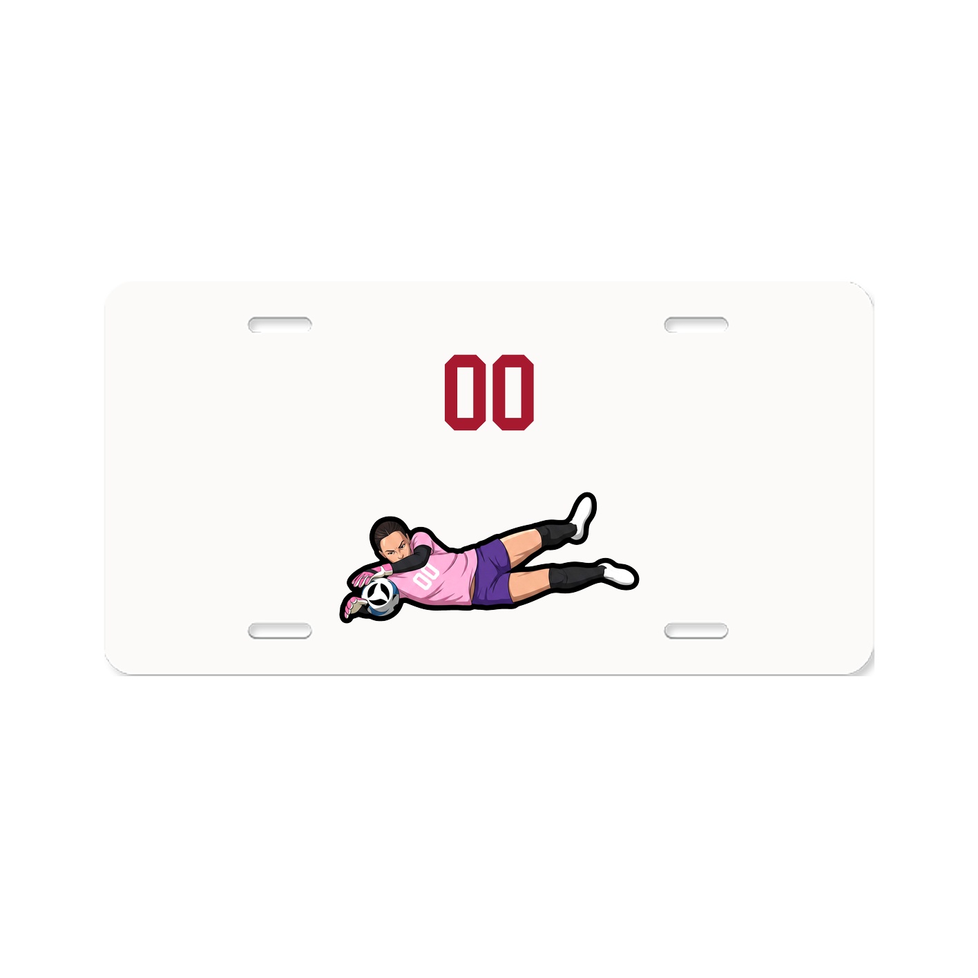 License Plate — Number Top in Classic
