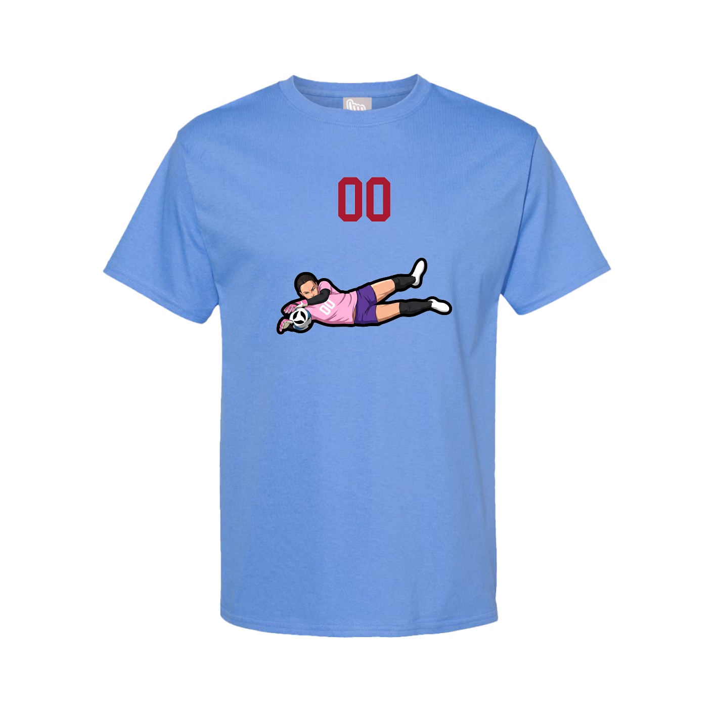 Tee — Number Top in Powder Blue