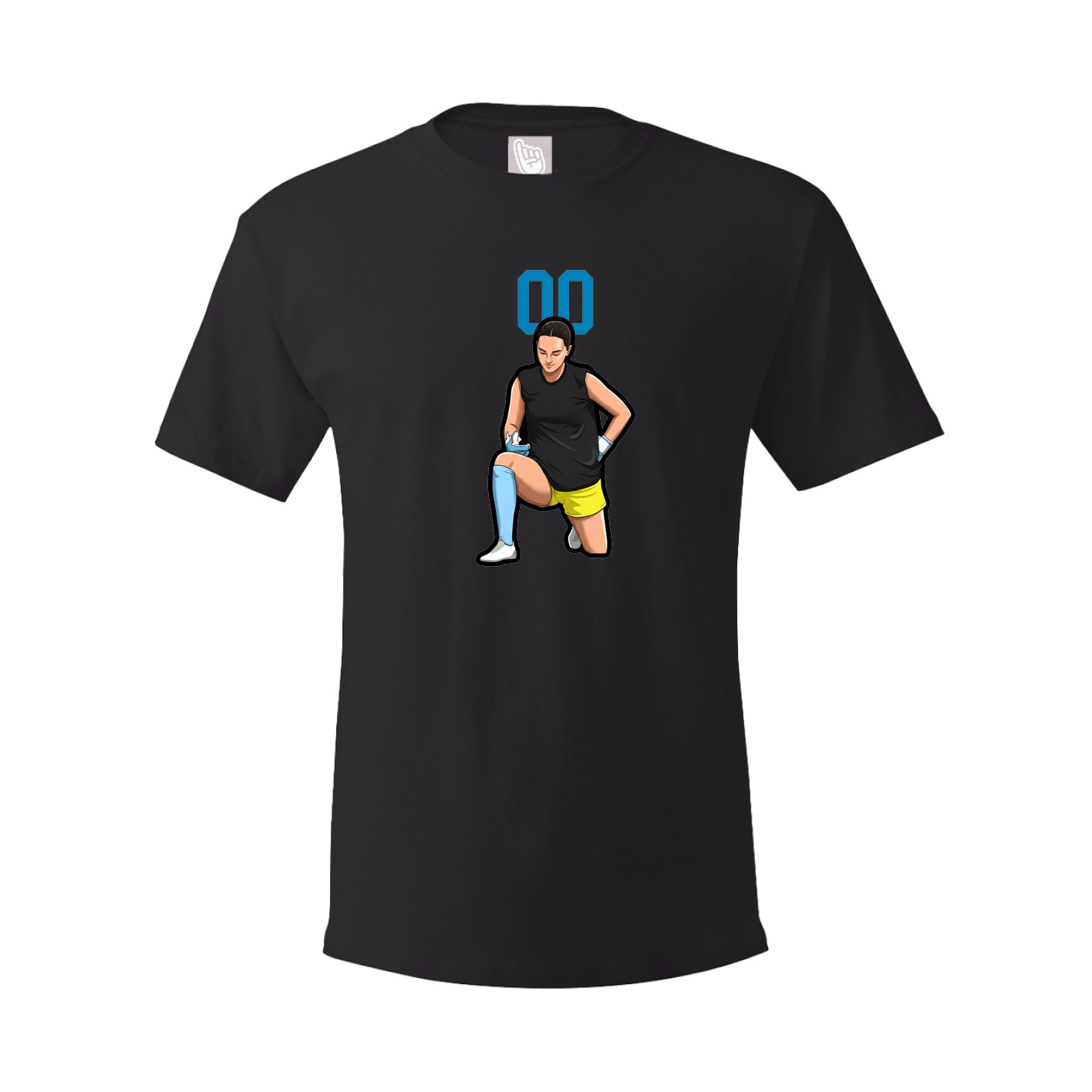 Youth Tee — Number Top in Black