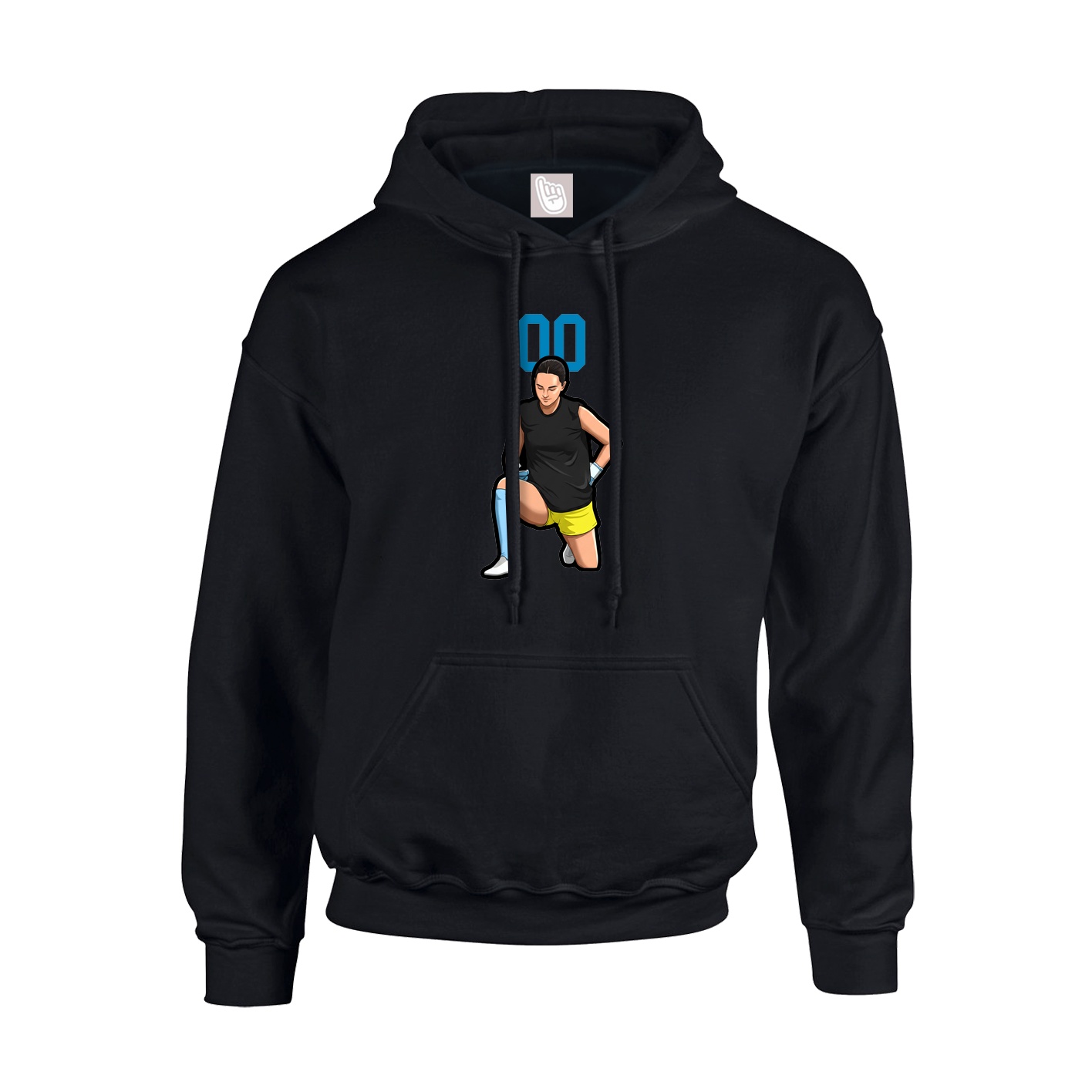Hoodie — Number Top in Black