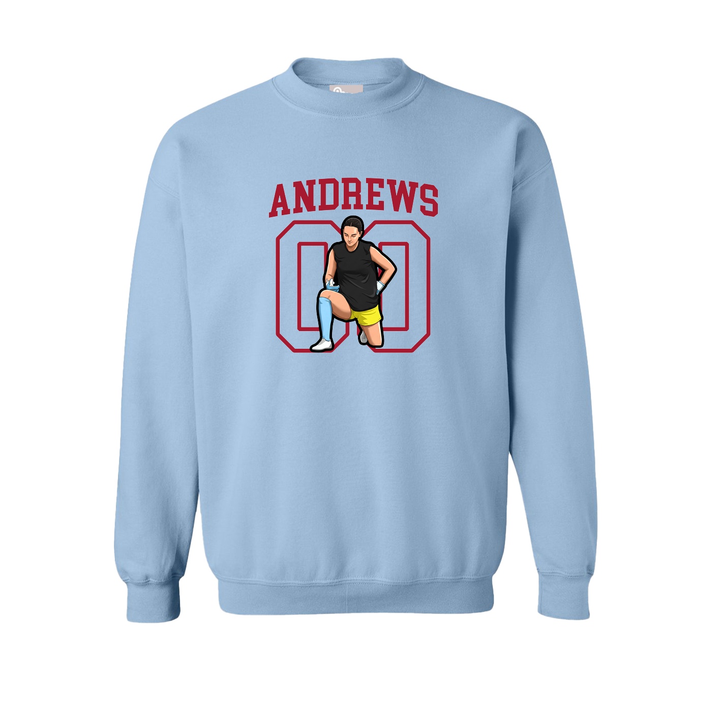 Fleece Crew — Shirsey in Light Blue