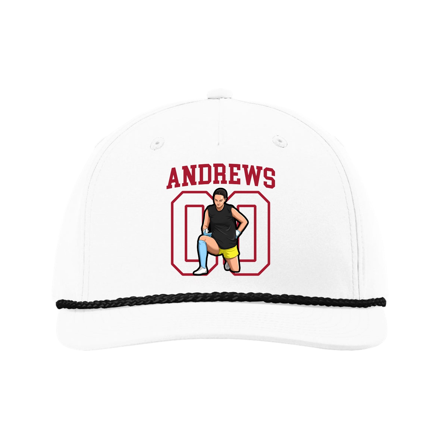 Five-Panel Classic Rope Cap — Shirsey in White