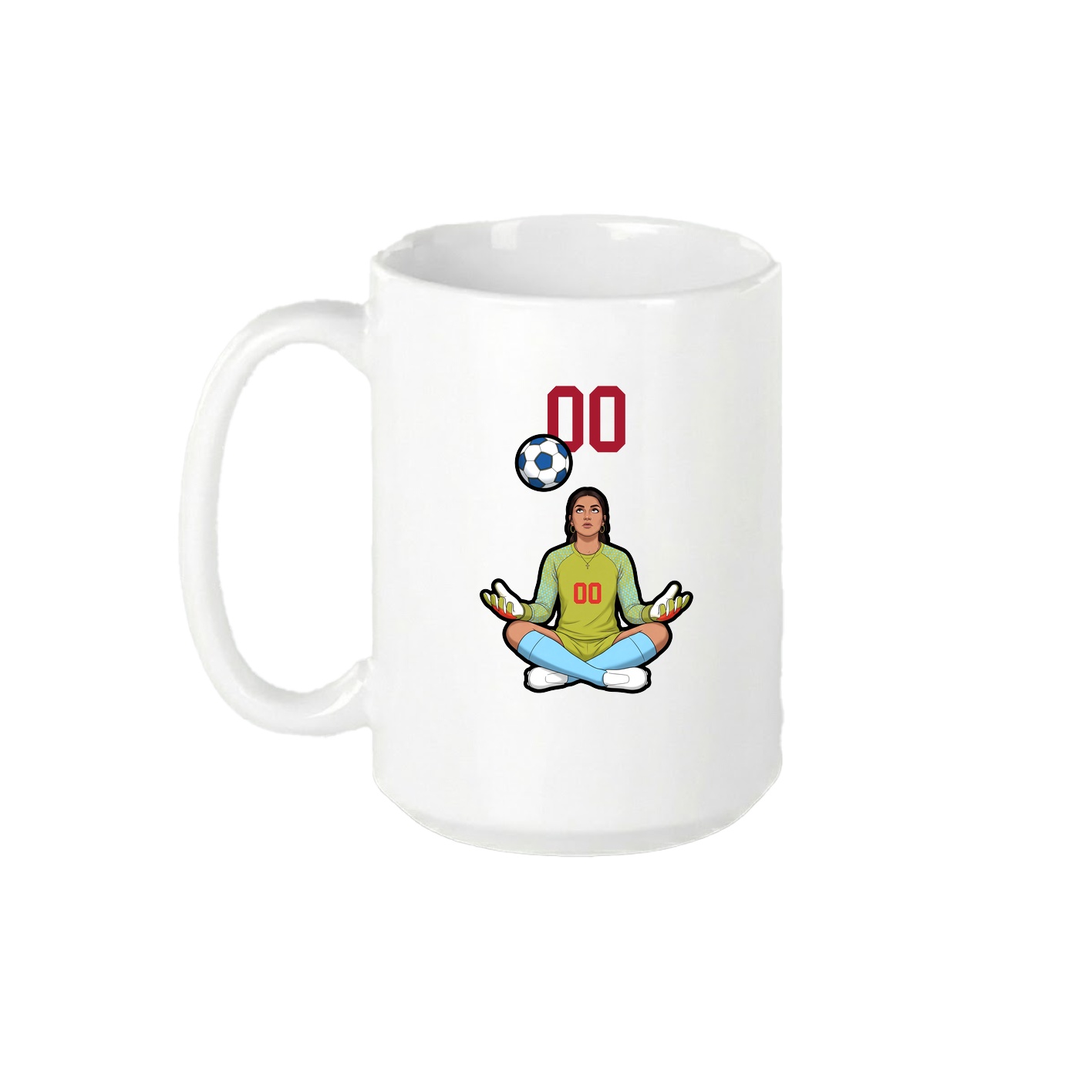15oz Coffee Mug — Number Top in White