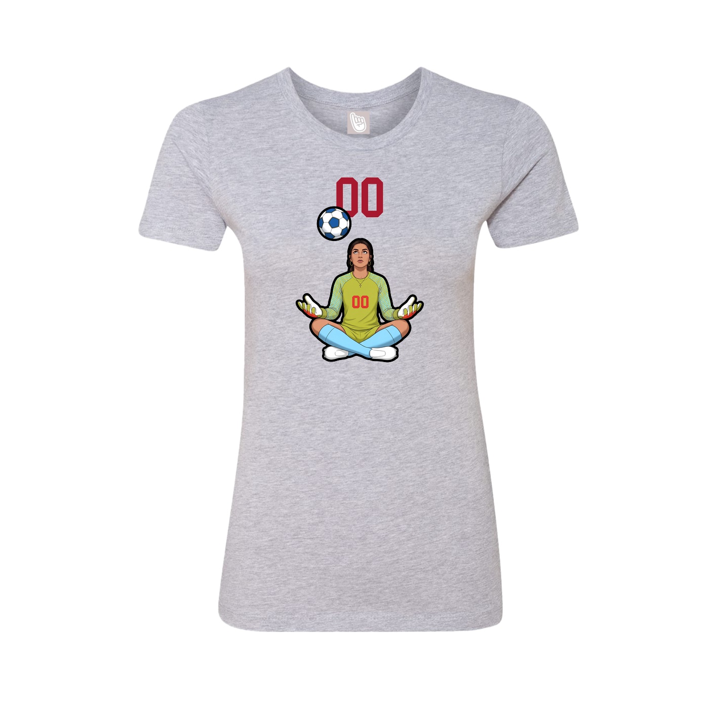 Womens Tee — Number Top in Grey
