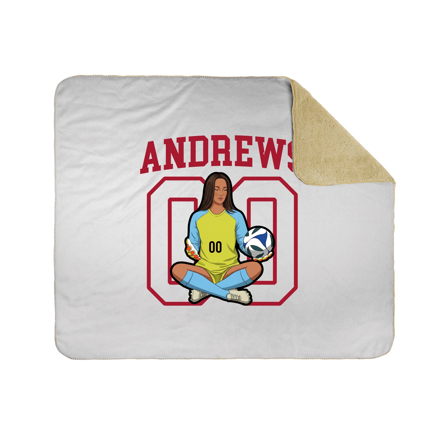 Throw Blanket — Shirsey in White