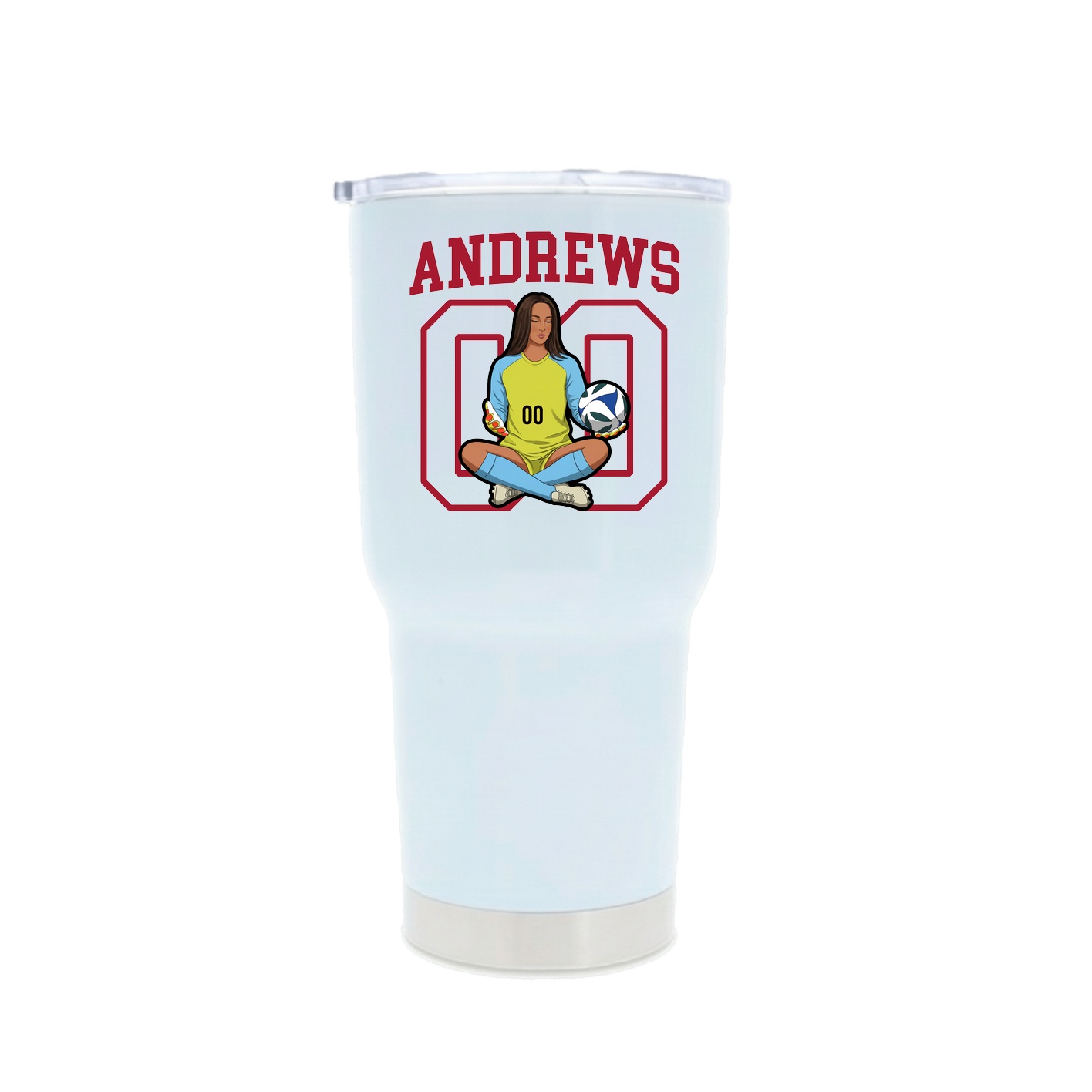 30oz Stainless Steel Tumbler — Shirsey in White
