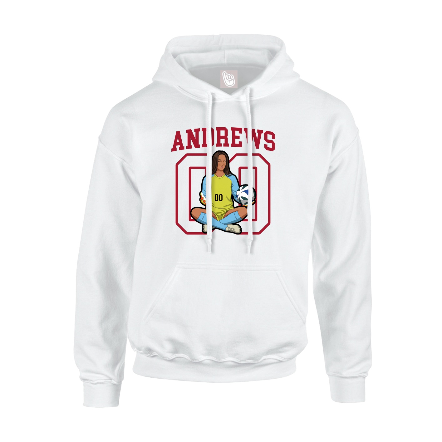 Hoodie — Shirsey in White