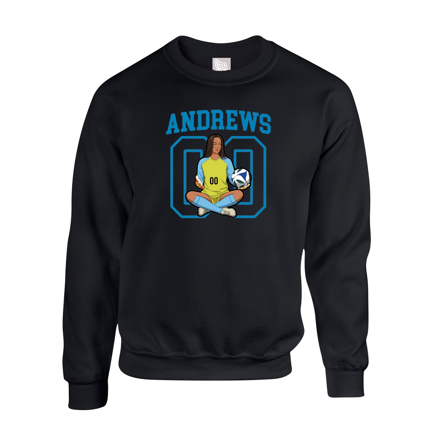 Fleece Crew — Shirsey in Black
