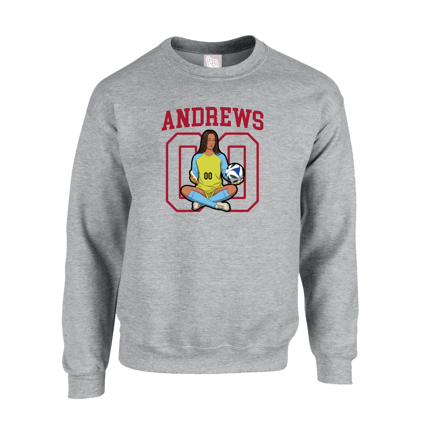 Fleece Crew — Shirsey in Grey