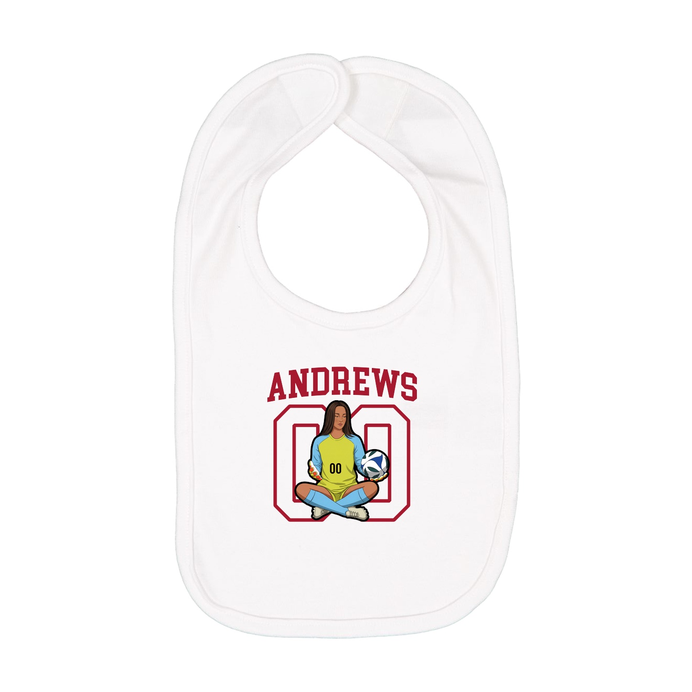 Infant Bib — Shirsey in White