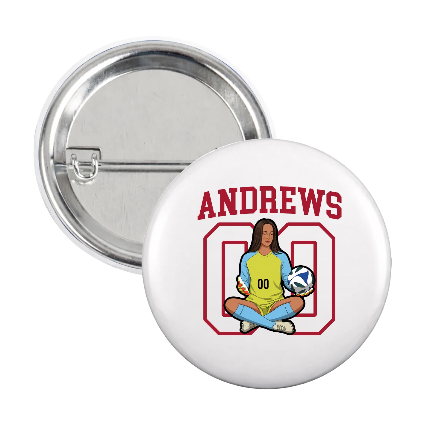 Game Day Button — Shirsey in White
