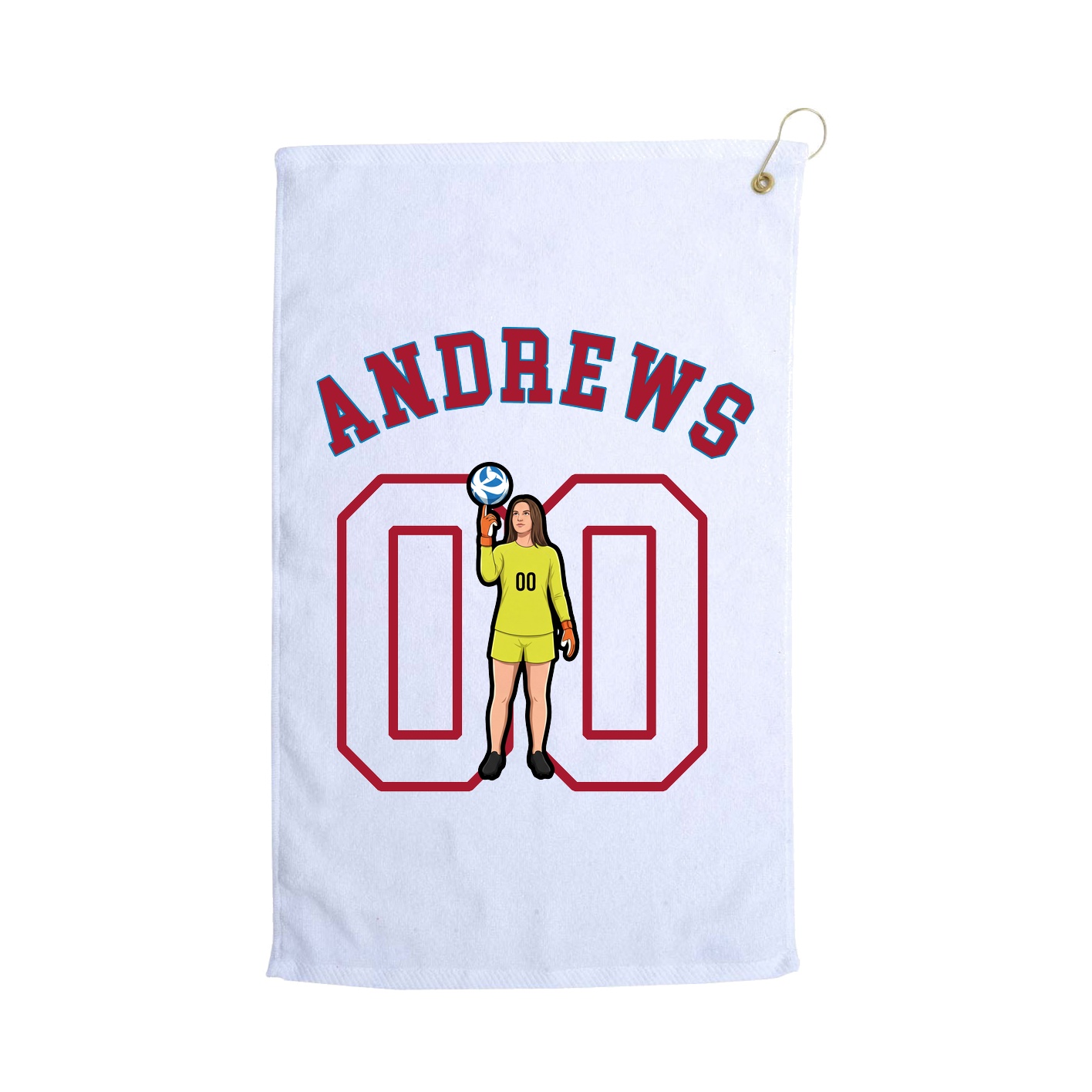 Golf Towel — Shirsey Arch in White