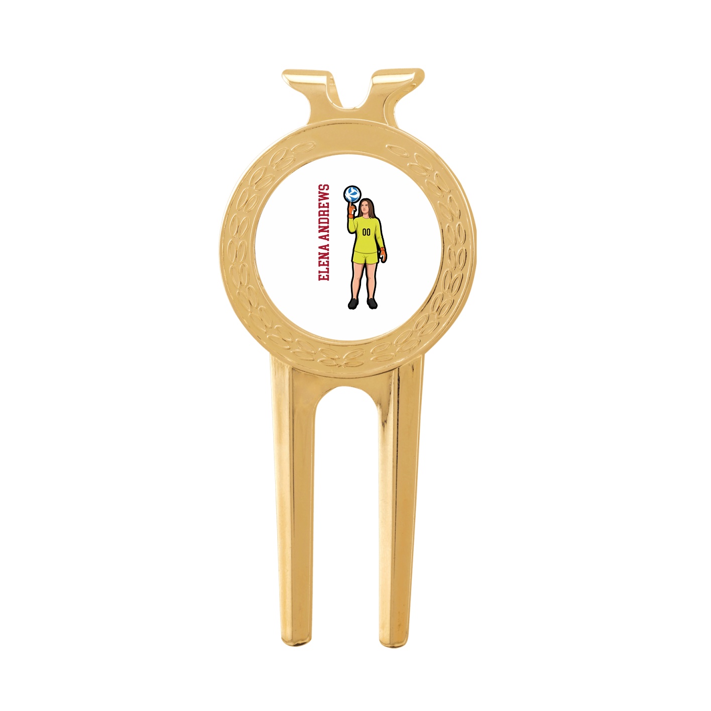 Divot Tool with Ball Marker — Name Vertical in Classic
