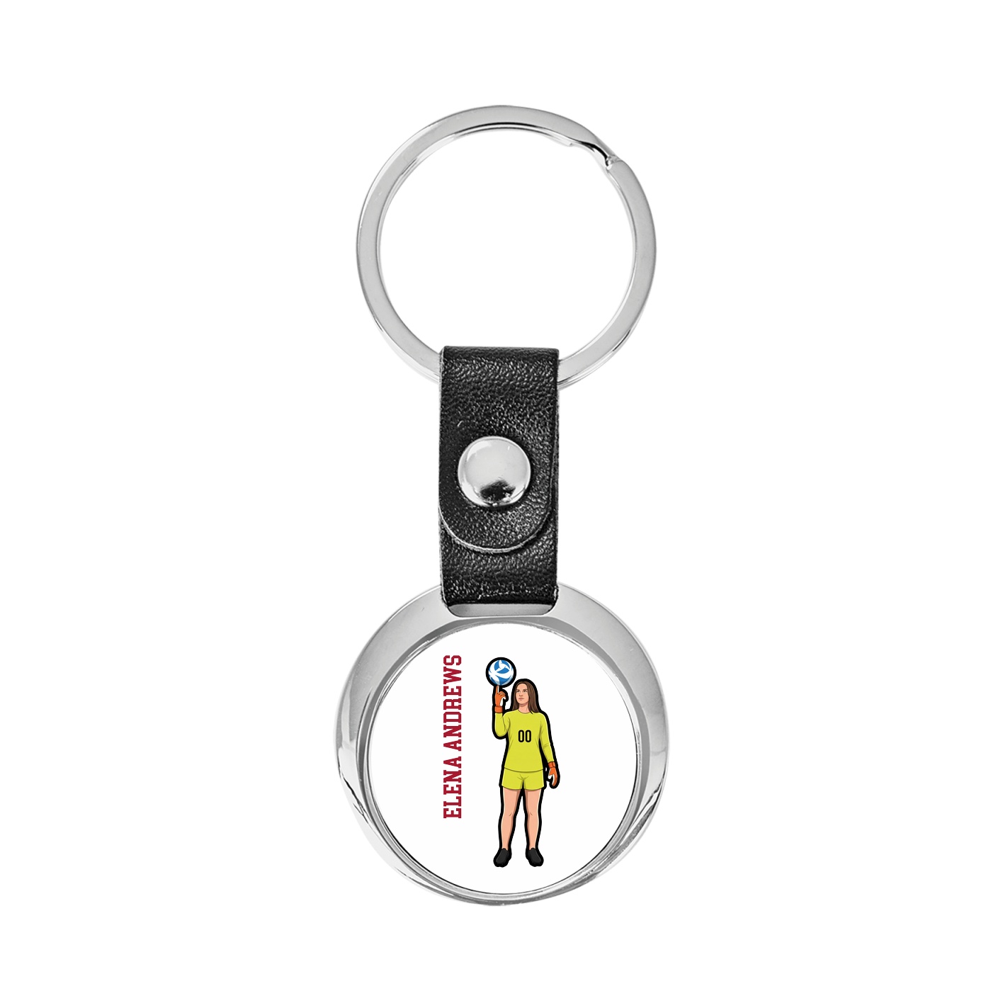 Key Chain — Name Vertical in Classic
