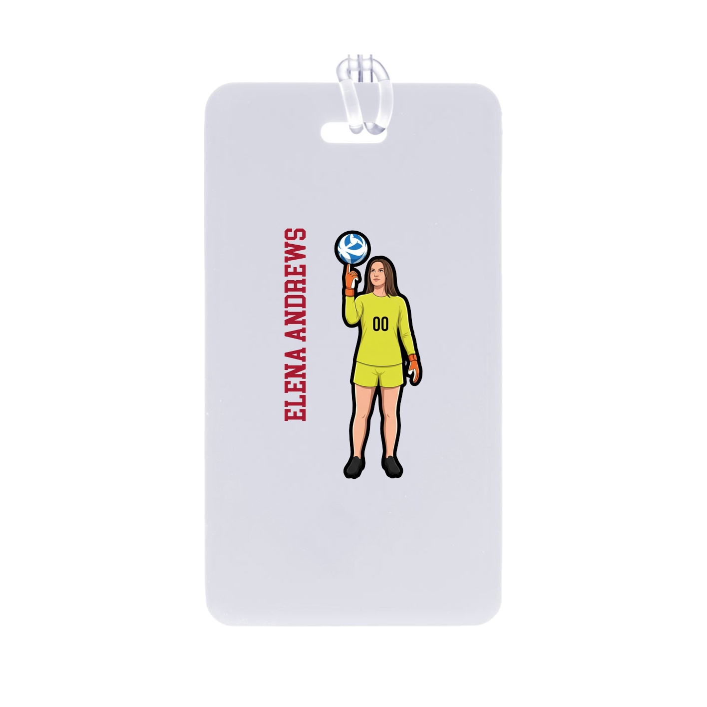 Bag Tag — Name Vertical in Classic