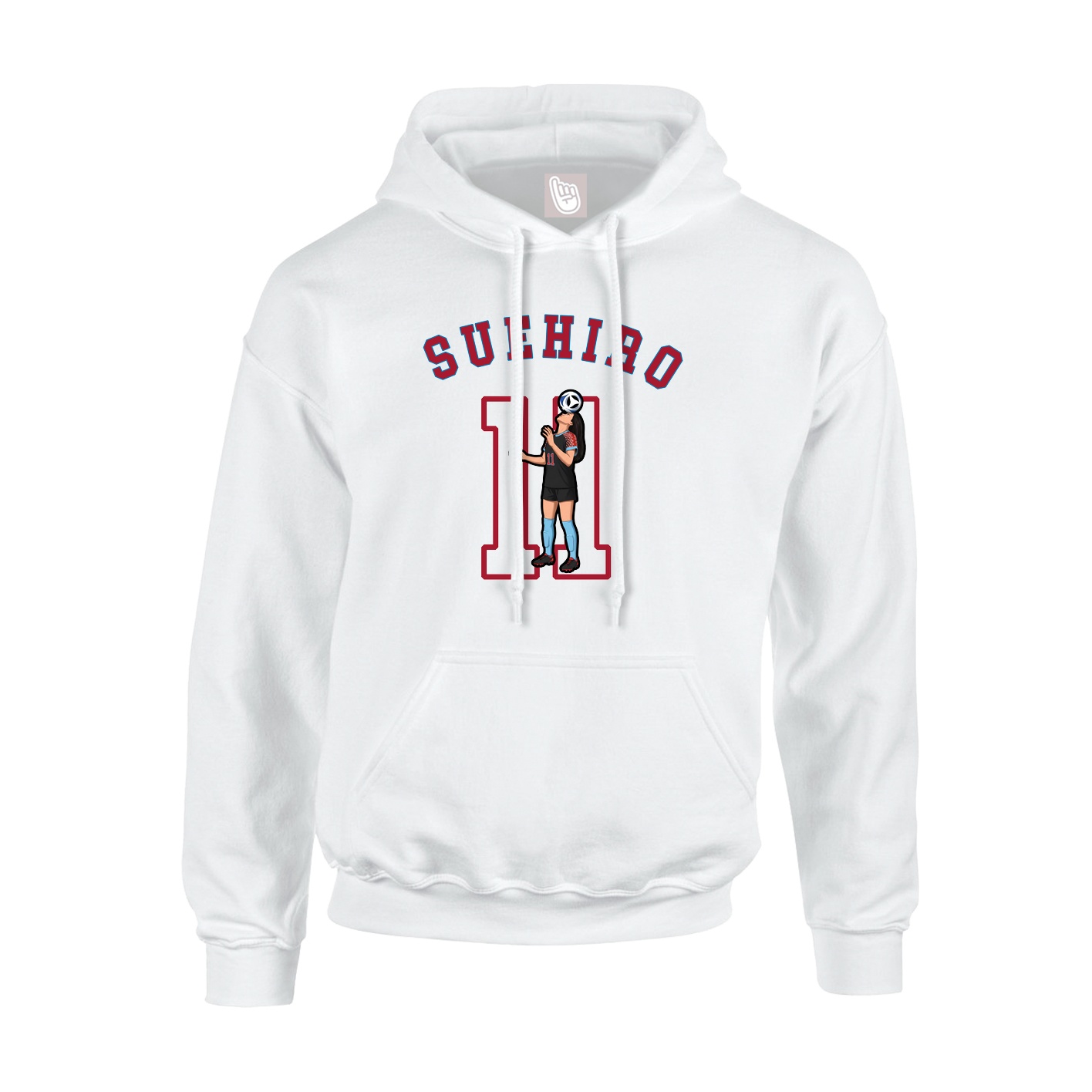 Youth Hoodie — Shirsey Arch in White