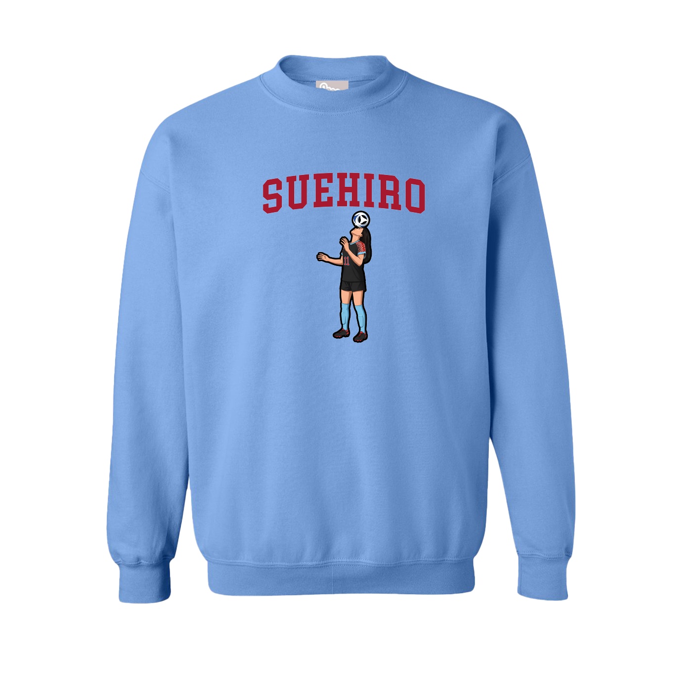 Fleece Crew — Shirsey in Powder Blue