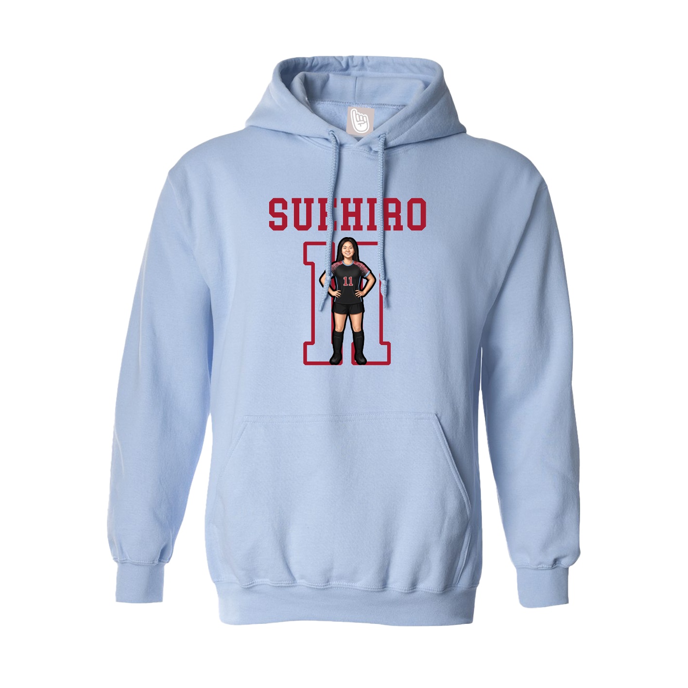 Hoodie — Shirsey in Light Blue