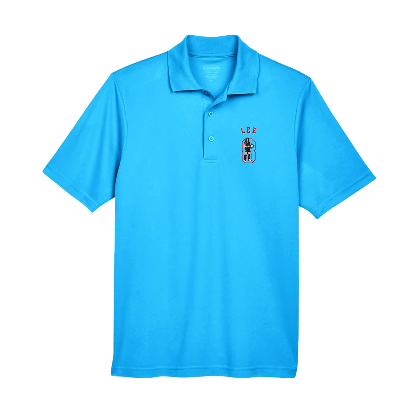 Performance Polo — Shirsey Arch in Light Blue