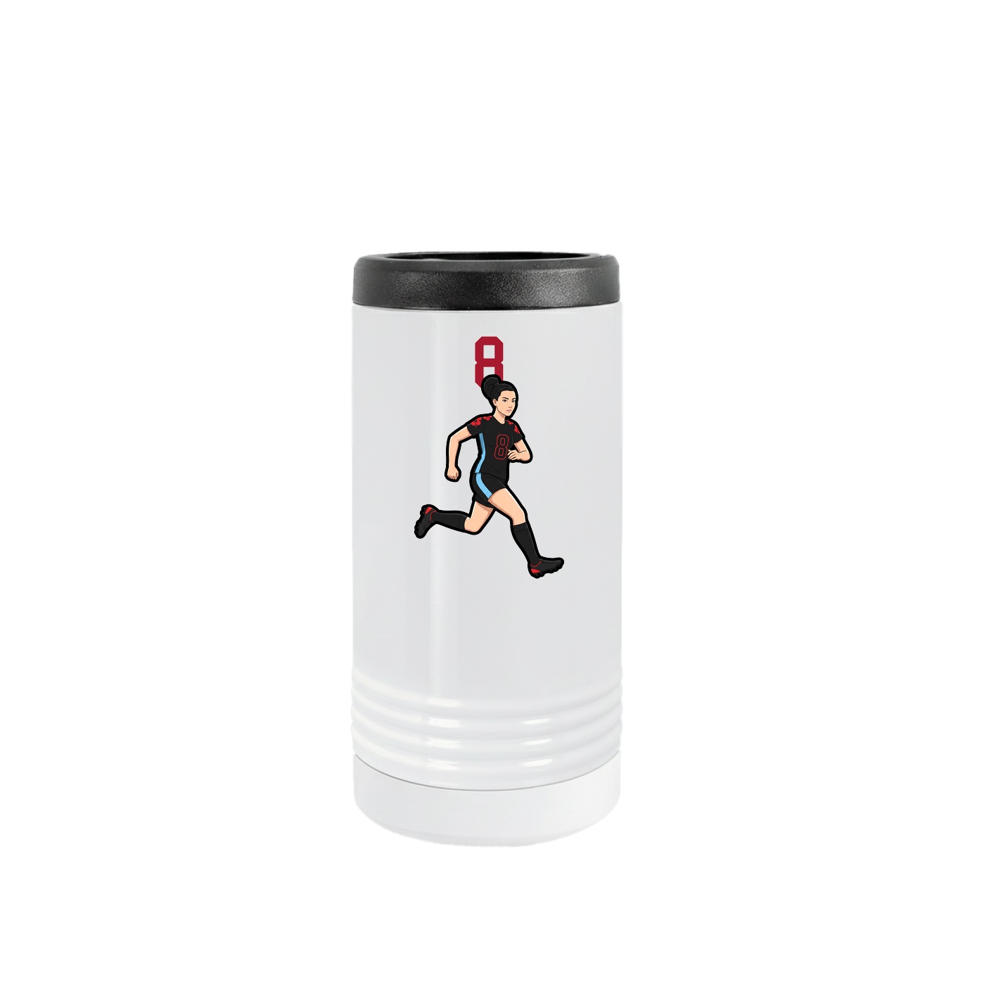 Slim Beverage Holder — Number Top in White