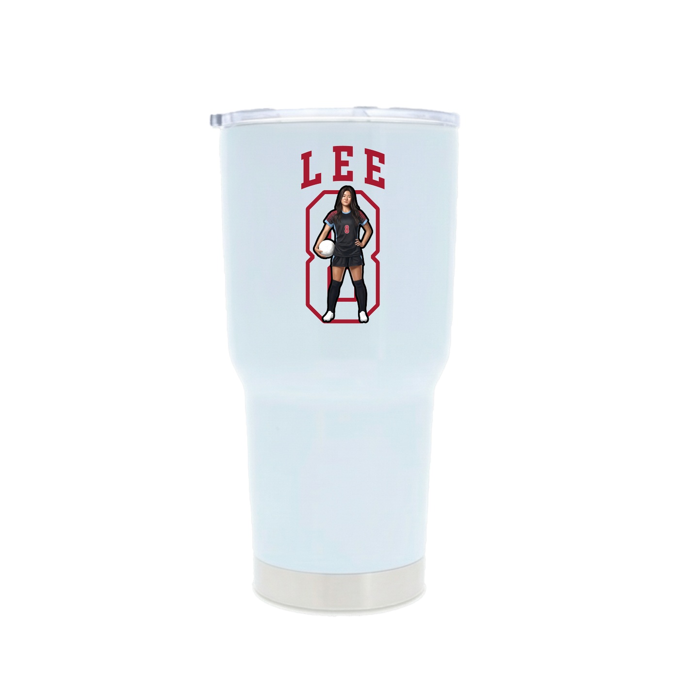 30oz Stainless Steel Tumbler — Shirsey in White