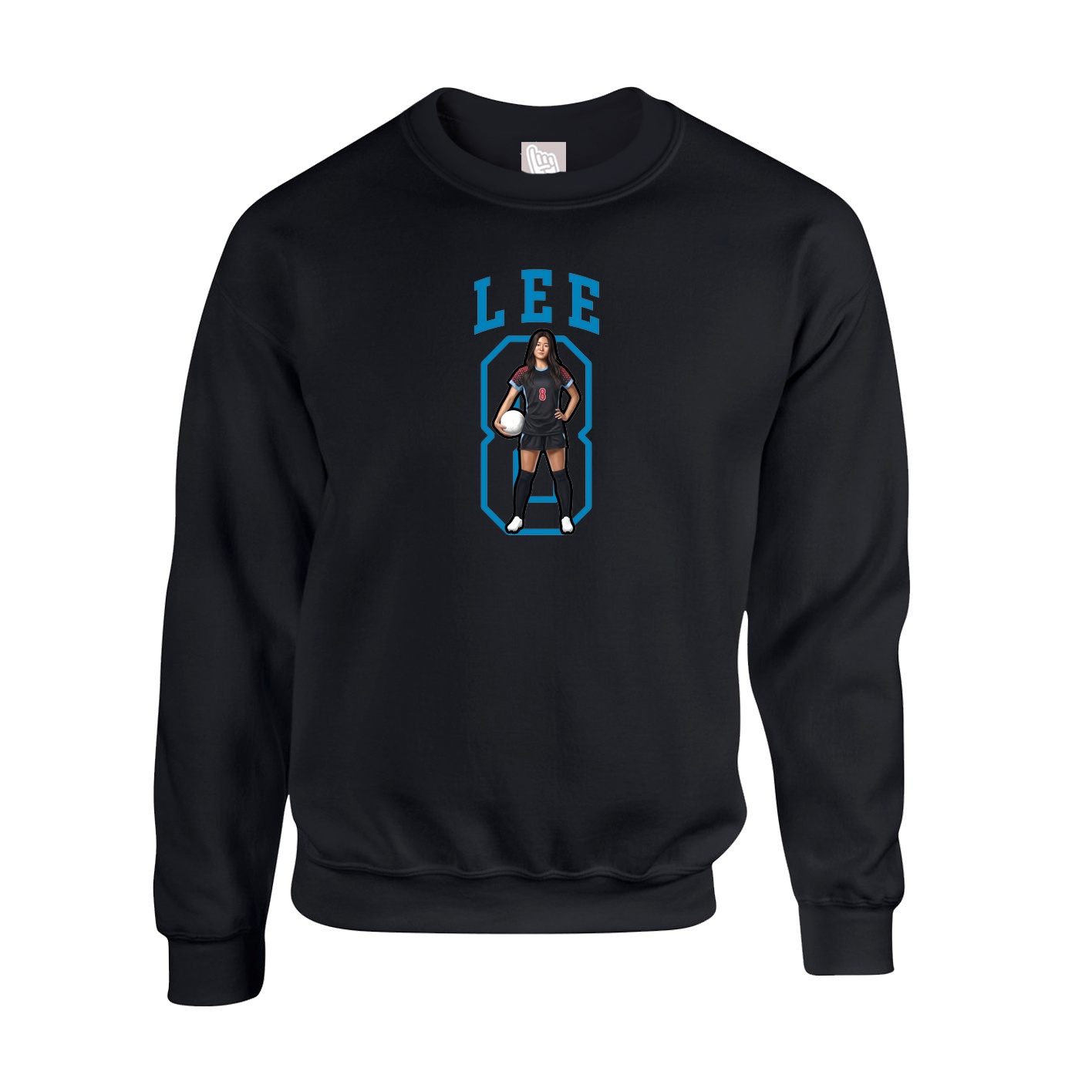 Fleece Crew — Shirsey in Black
