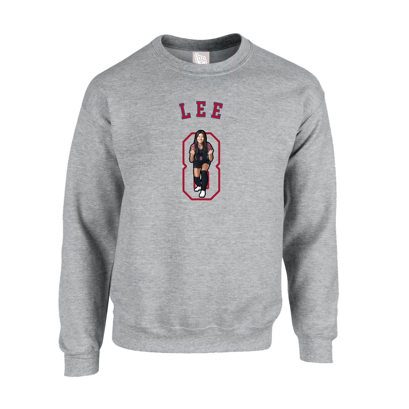 Fleece Crew — Shirsey Arch in Grey