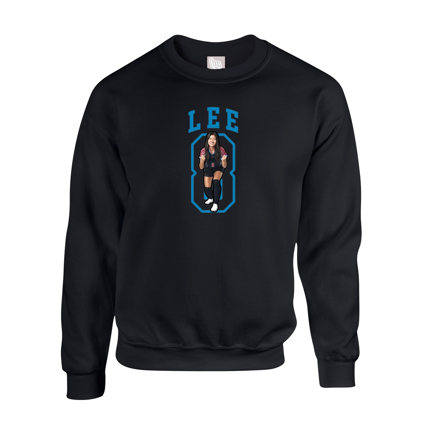 Fleece Crew — Shirsey in Black