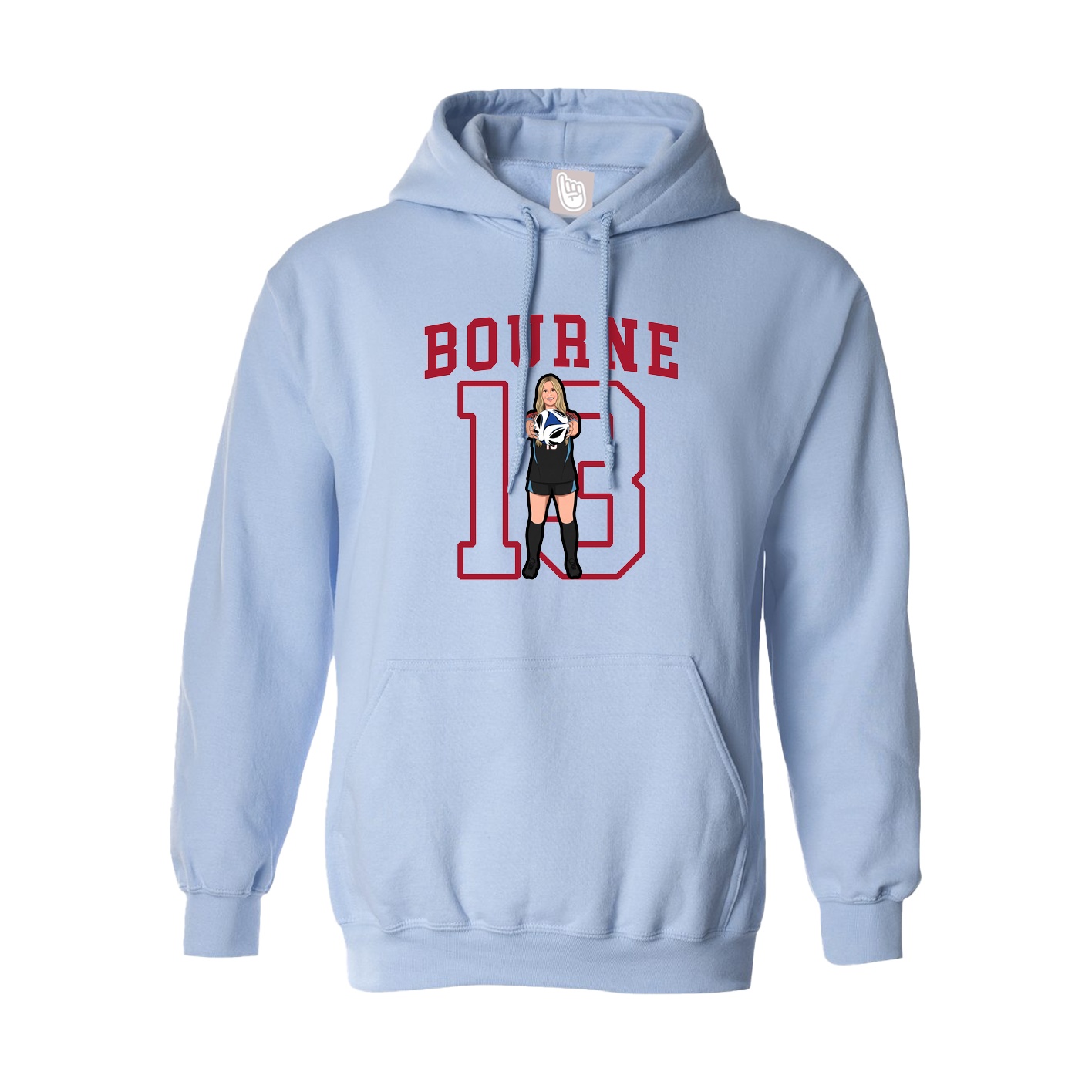 Hoodie — Shirsey in Light Blue