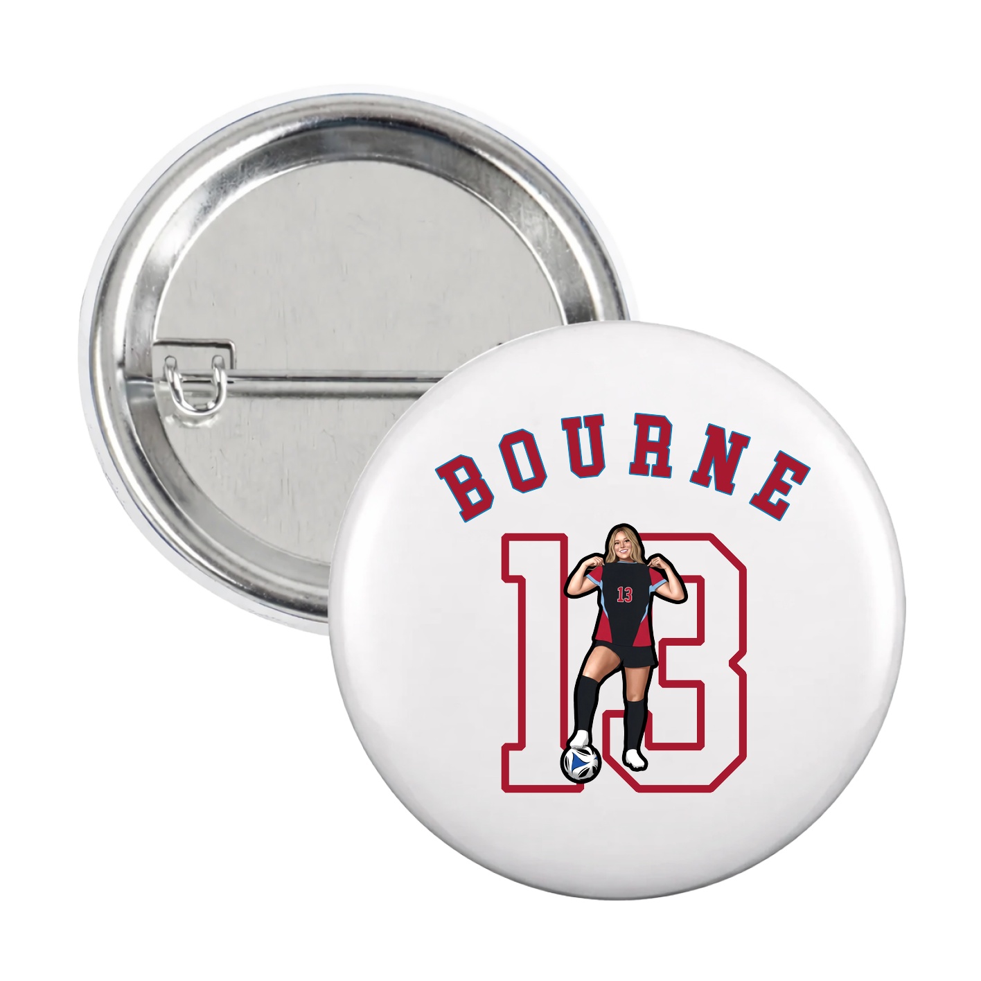 Game Day Button — Shirsey Arch in White