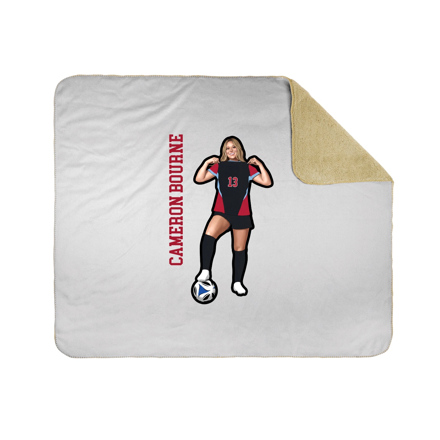 50x60 Sherpa Lined Throw Blanket