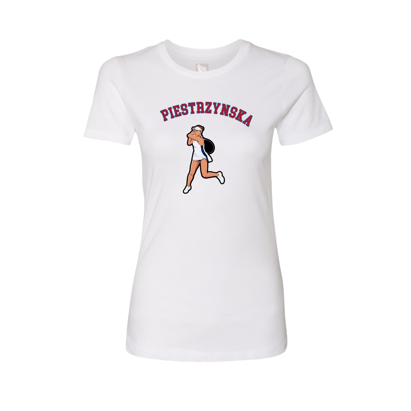 Fitted Women's Tee — Shirsey Arch in White