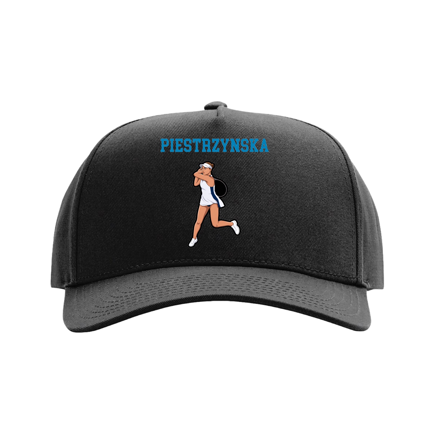 Full Fabric Five-Panel Champ Cap — Shirsey in Black