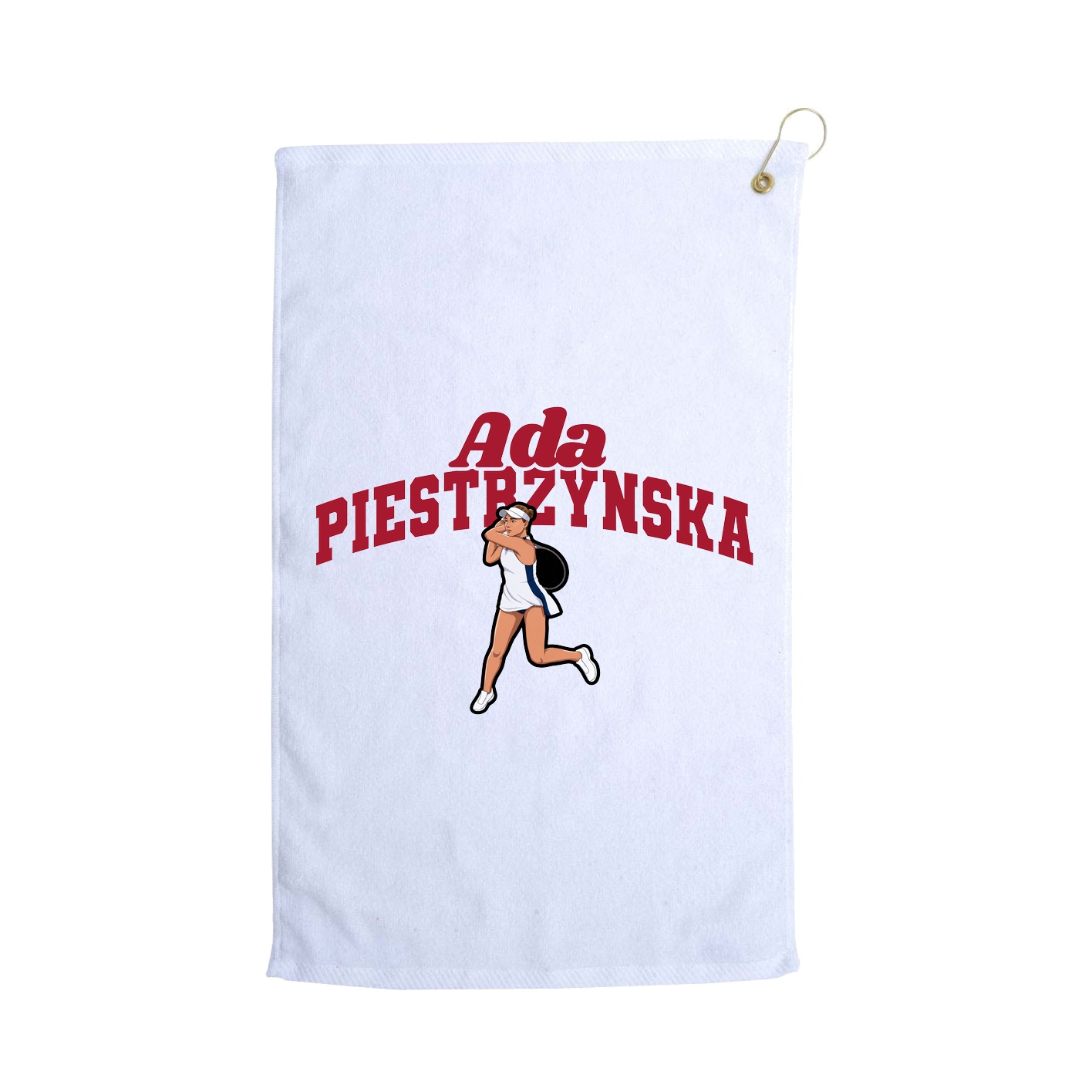 Golf Towel — Signature Arch in White