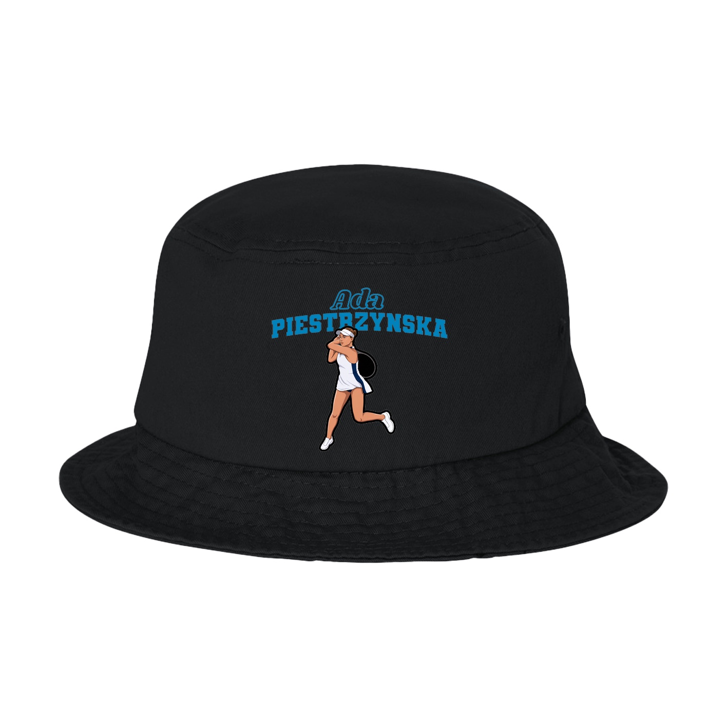 Bucket Cap — Name Arch in Black