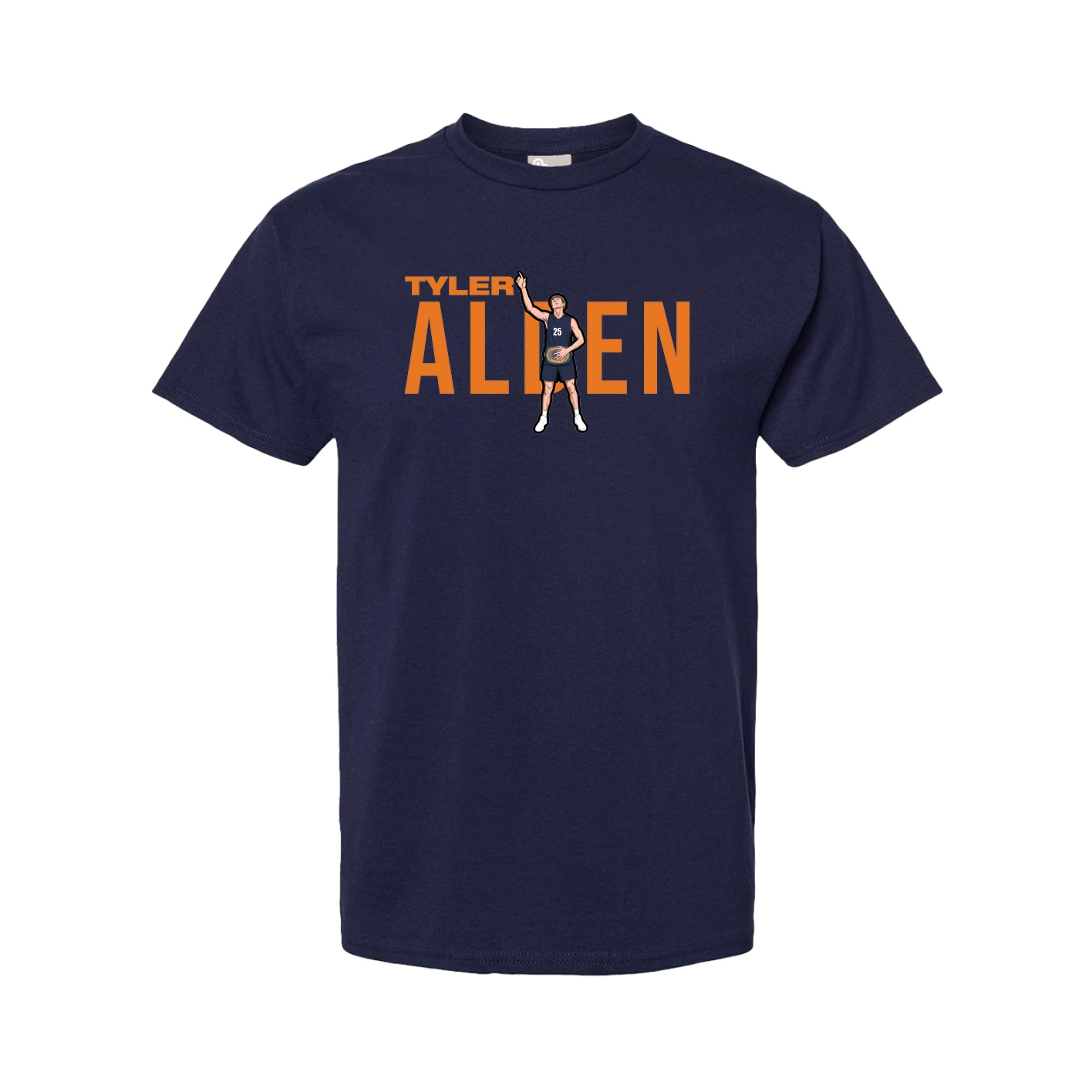 Tee — Player Name in Navy