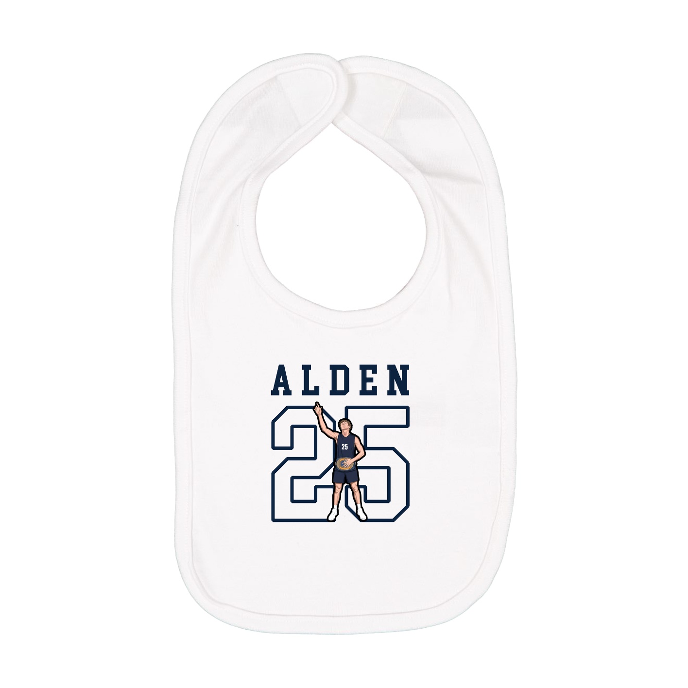 Infant Bib — Shirsey in White