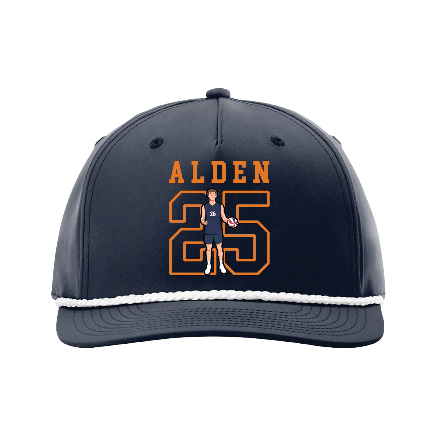 Five-Panel Classic Rope Cap — Shirsey in Navy
