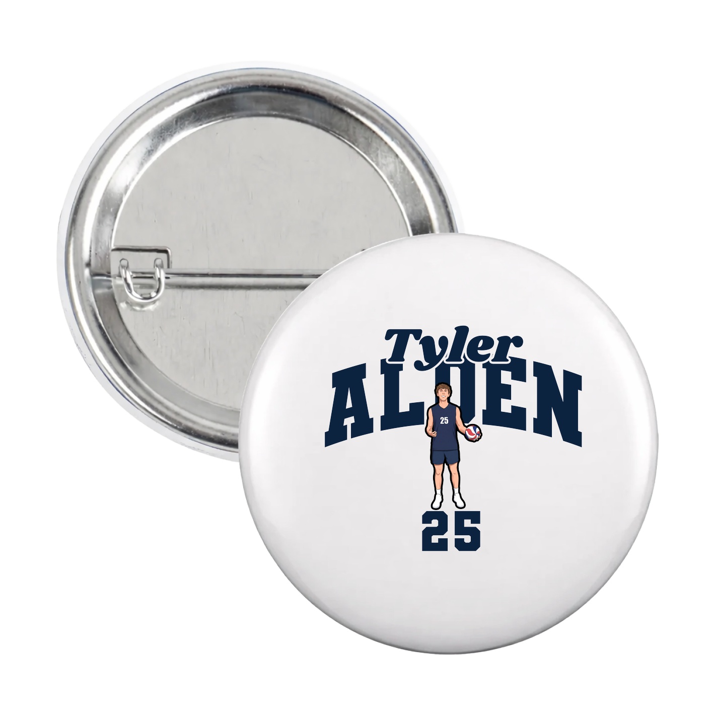 Game Day Button — Signature Arch in White