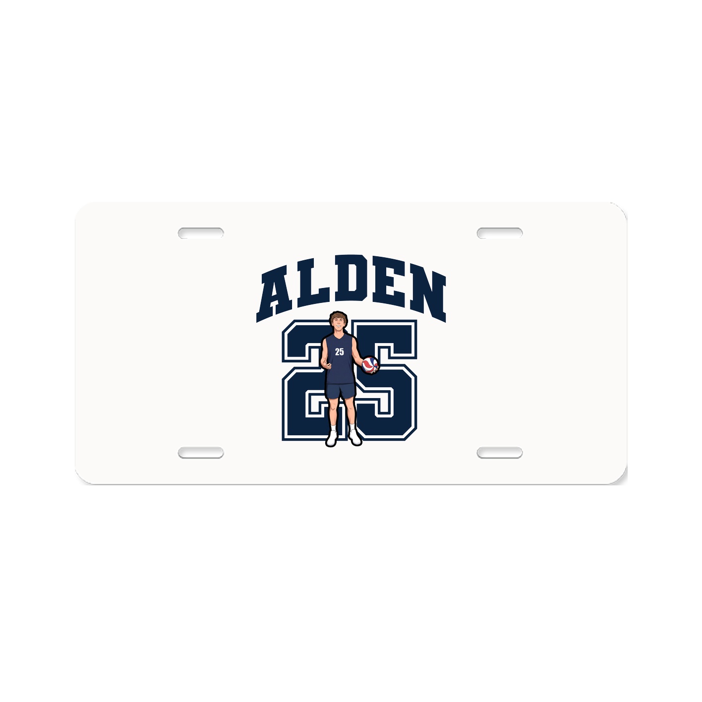 License Plate — Number in Classic