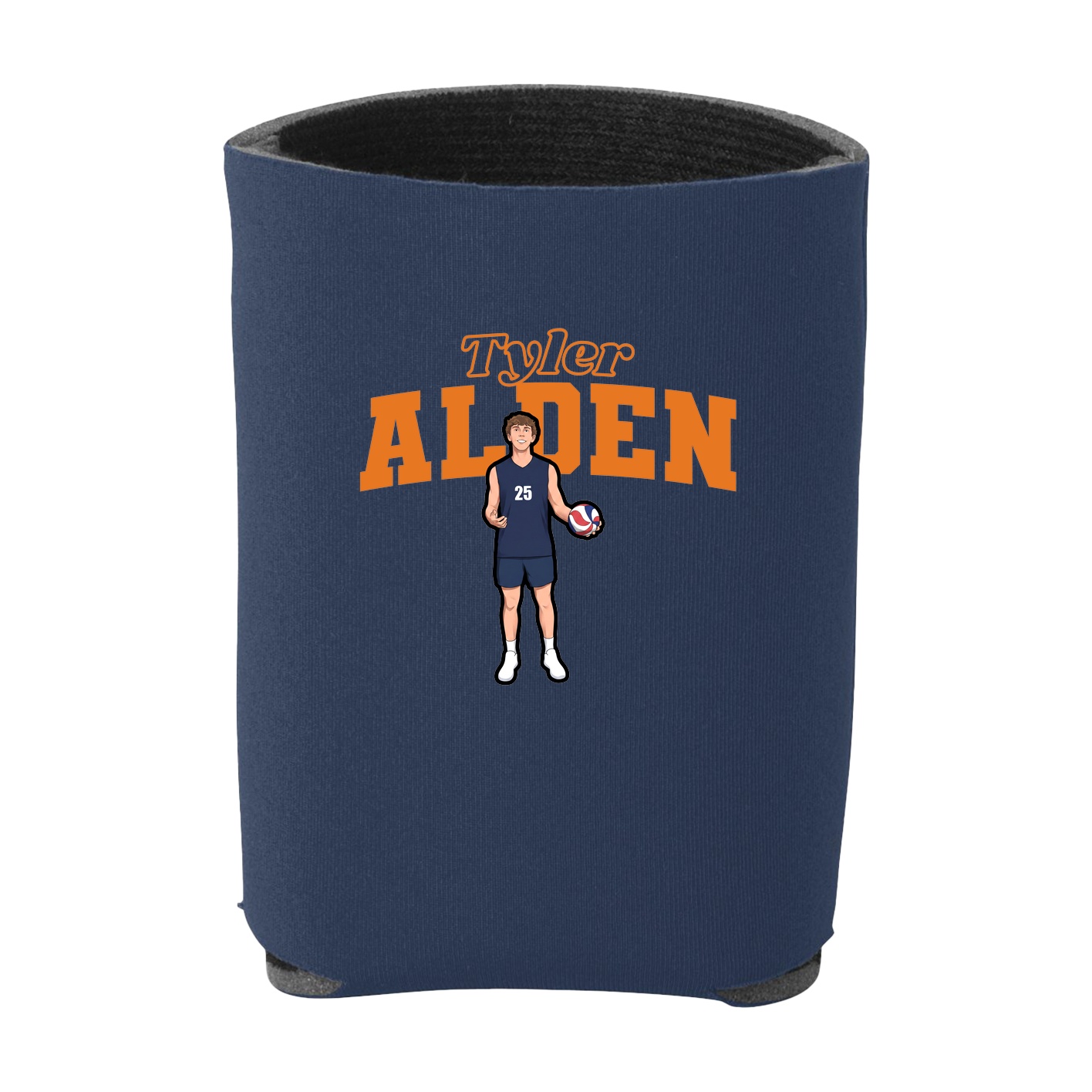 Can Holder — Name Arch in Navy