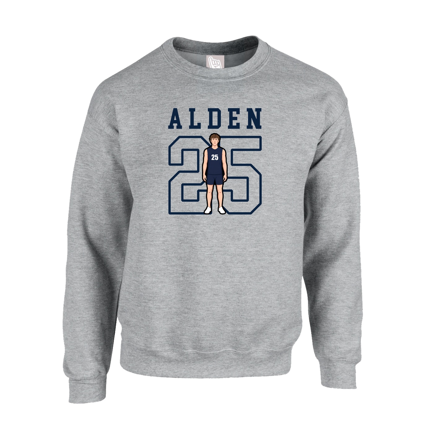 Fleece Crew — Shirsey in Grey