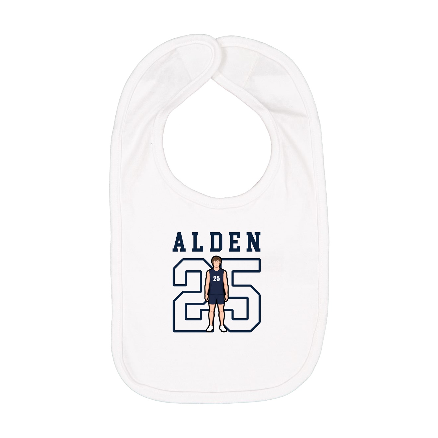 Infant Bib — Shirsey in White