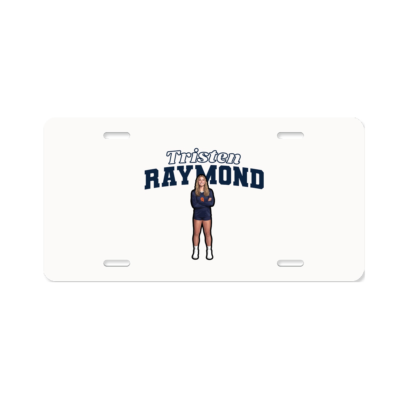License Plate — Name Arch in Classic