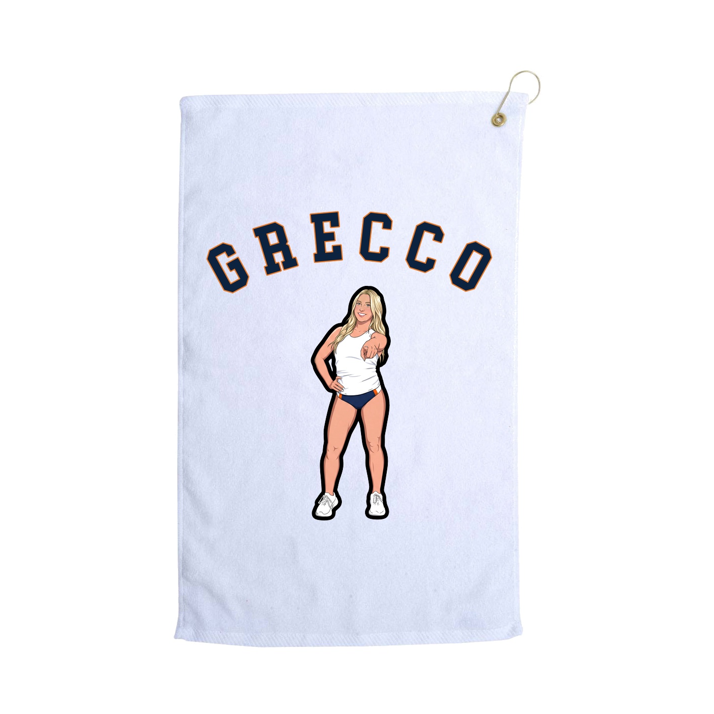 Golf Towel — Shirsey Arch in White