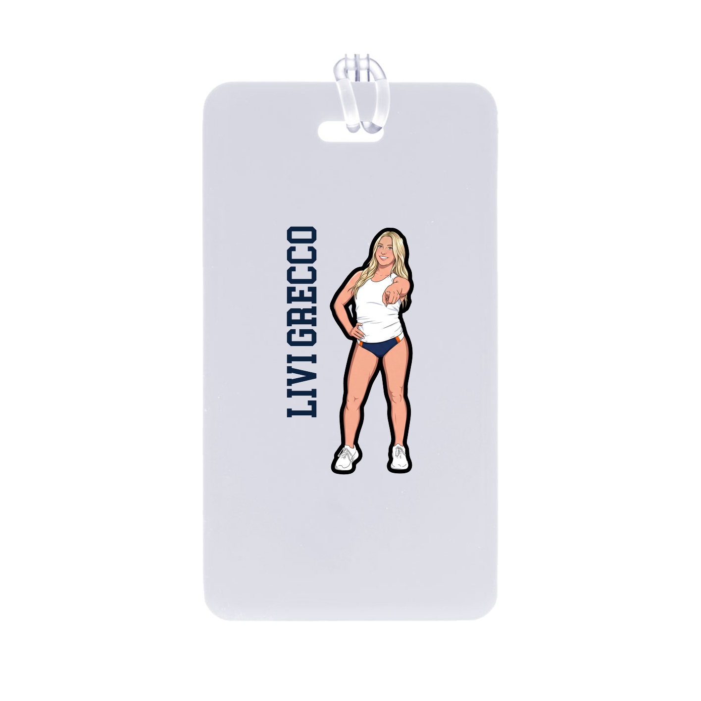 Bag Tag — Name Vertical in Classic