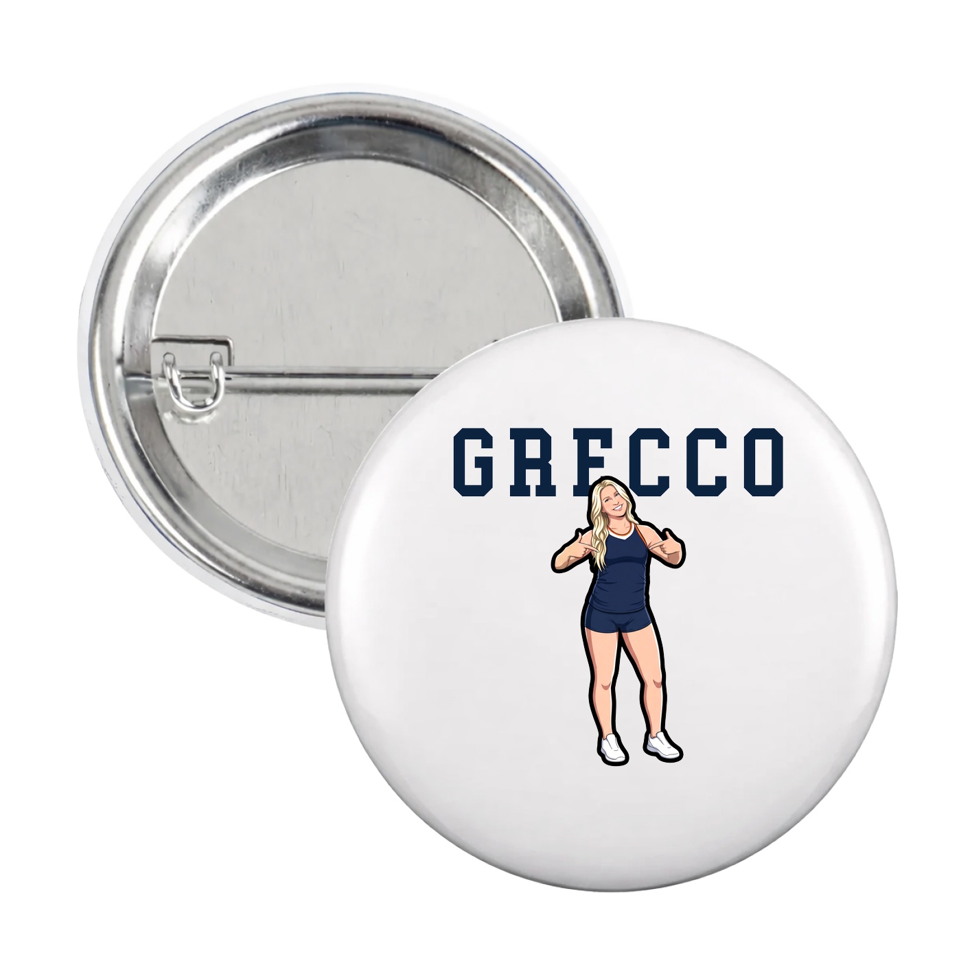 Game Day Button — Shirsey in White