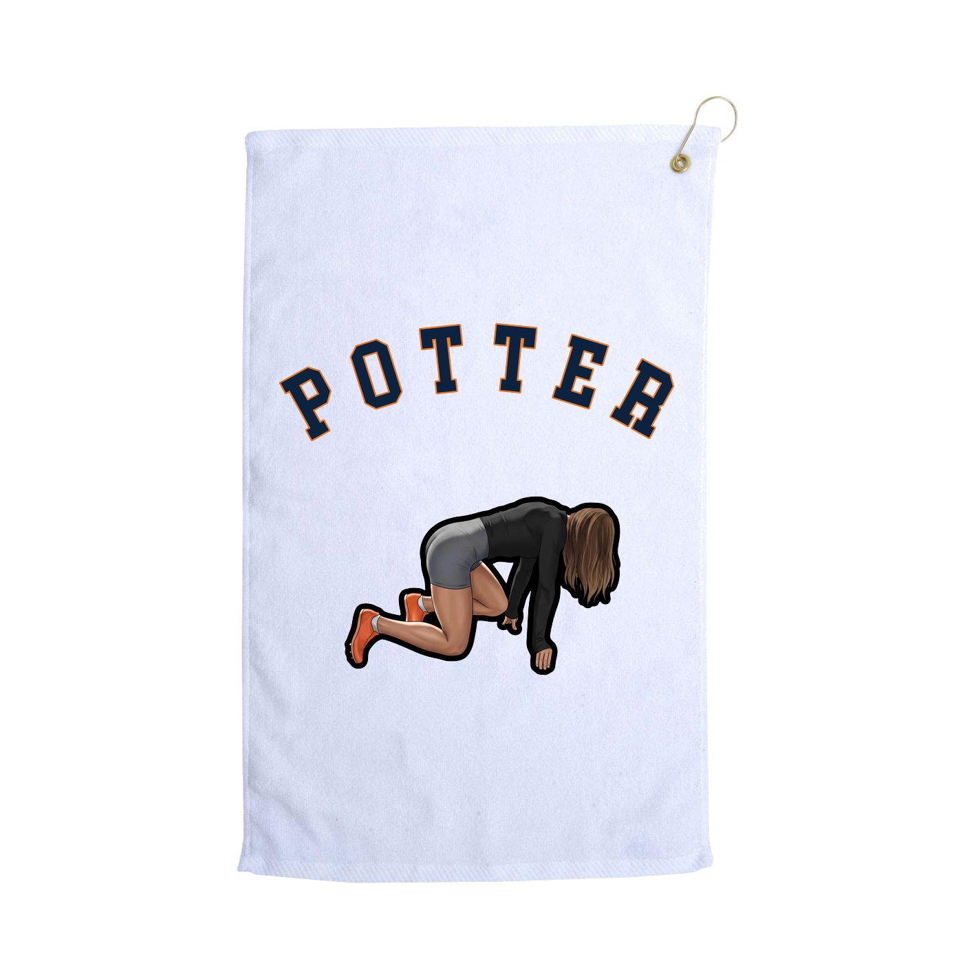 Golf Towel — Shirsey Arch in White
